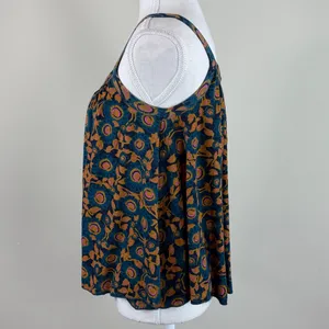 NWT Natural Life Flowy Boho Pleated Floral Print‎ Top Size XS thumbnail 6