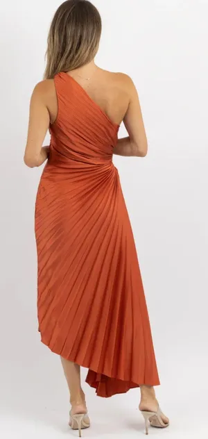 Boutique Rust Midi Dress thumbnail 4