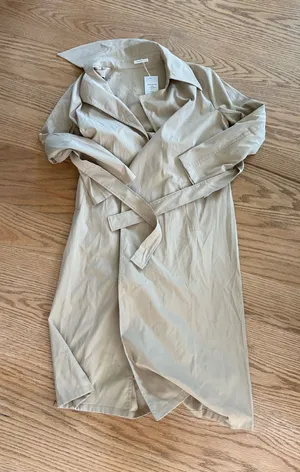 Lightweight Beige Trench Coat Tan Size 0 thumbnail 1