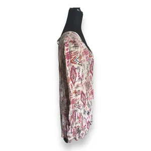 Billabong Womens Dress Sz S Cross Back Mini Babydoll Boho Hippie‎ Tribal Print thumbnail 5