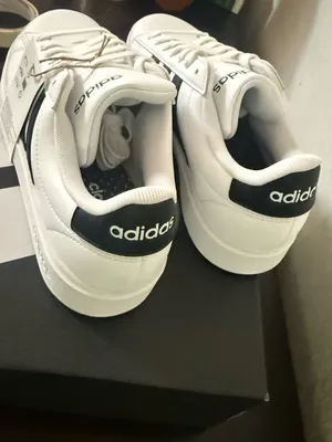 adidas White and Black Women's Athletic Sneakers thumbnail 3