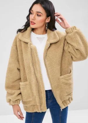 Zaful Teddy Coat thumbnail 1