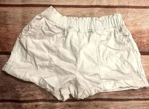 Aerie White Linen Pull on shirt size small thumbnail 1