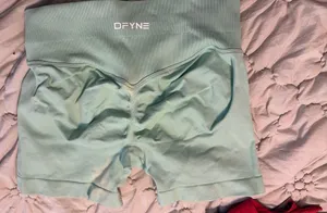 Mint Green Dfyne Biker Shorts  thumbnail 1