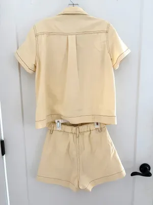Cream Jean Set Tan thumbnail 4