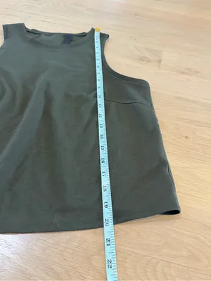 Lululemon Minimal Tank Dark Olive MEASUREMENTS thumbnail 7