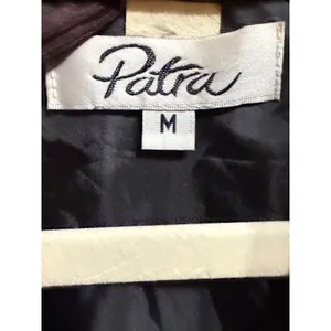 Victorian Gothic Patra Black Flocked Velvet Scroll Evening Coat‎ Sz M Witchy thumbnail 4