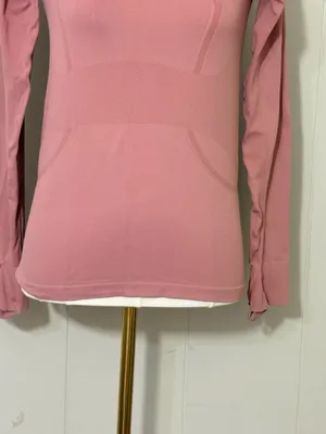 Lululemon Swiftly Tech Long Sleeve Shirt Pink Running Top Tagless thumbnail 3