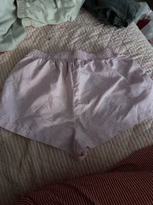 SheIn Pink Striped Shorts thumbnail 2