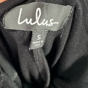 Lulus T Back Lace Deep V Mini Dress‎ in Black Size Small thumbnail 9