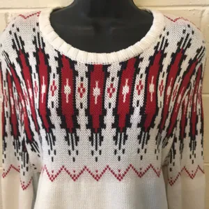 Cotton On light weight fairisle Christmas winter sweater M new thumbnail 4
