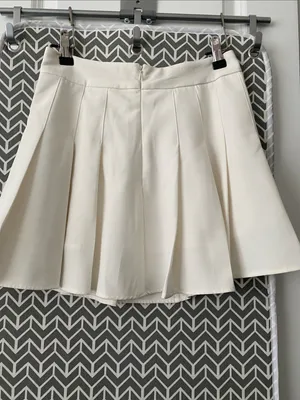 Shein White Tennis Skirt Size 4 thumbnail 2