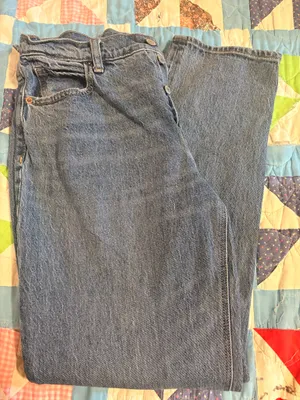Old Navy Slouchy High-Rise Straight Jeans thumbnail 1