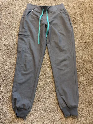 Figs‎ Graphite Gray Women's Zamora Jogger Scrub Pants Small thumbnail 2