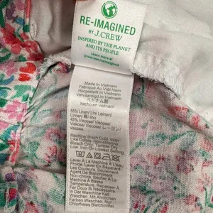 J.Crew Floral Linen‎ Viscose Blend Shorts Size 8 Multi Color Re-Imagined CG689 thumbnail 7