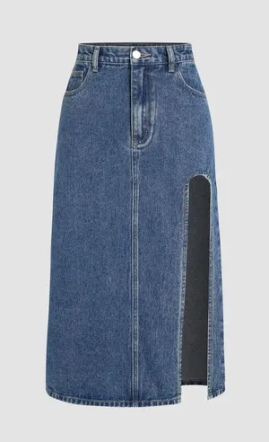Cider Denim Midi Skirt thumbnail 2