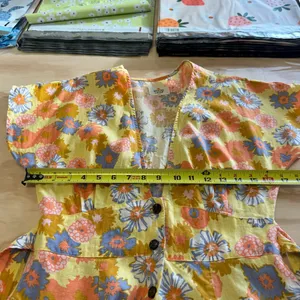 Marine Layer Camila Dress V-Neck A-Line Mini Yellow Vintage Floral Print Small‎ thumbnail 10