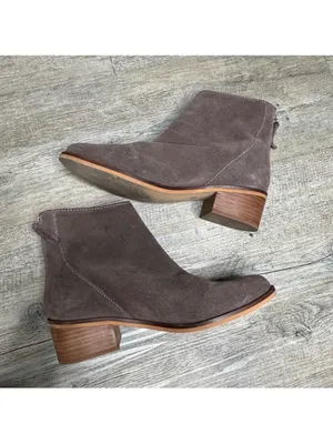 Steve Madden Women's Legally Suede Leather Booties 8 Gray Brown Fall Winter thumbnail 9