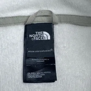 The North Face Fleece Jacket Womens XXL Light Gray Full Zip‎ Mock Neck NV 392125 thumbnail 2