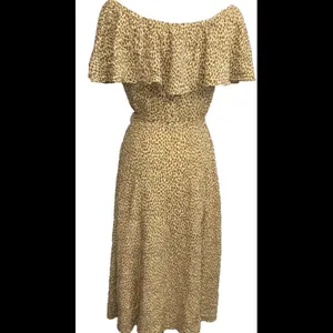 Anthropologie Designer Classy Animal Print Flutter Sleeve Boho Button‎ Dress 0 thumbnail 7