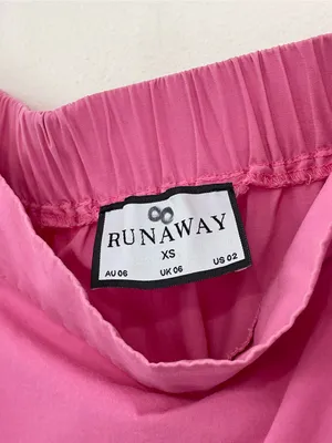 RUNAWAY The Label Ayla Hot Pink Crop Top Tiered Maxi Skirt Set XS thumbnail 8