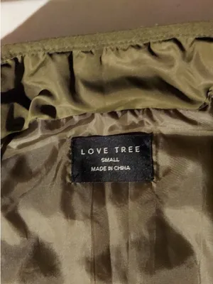 Love Tree Olive Quilted Sleeveless Vest with Front Zip thumbnail 2