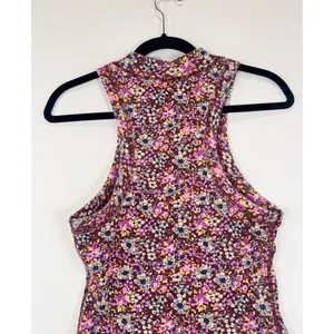 FP Movement Womens Top Pink Wishful AOP Floral Ribbed Tank Cottagecore Large thumbnail 10