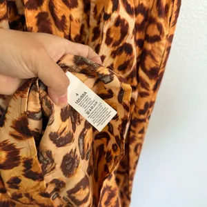 Kate Spade Panthera Cheetah Print Midi Dress 4 thumbnail 8