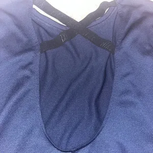 New Nike Dri-Fit Women's Training Crossback Long Sleeve Top Navy Blue Sz Large thumbnail 3