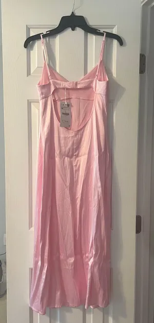 Zara Pink Midi Dress thumbnail 6