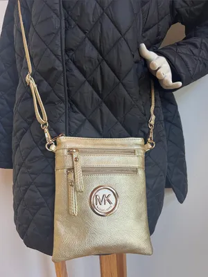 Michael Kors Metallic Gold Crossbody Bag thumbnail 1