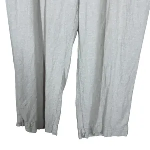 Old Navy High-Rise Wide Leg Linen Blend Comfort Waist Pants Beige Size XL thumbnail 3