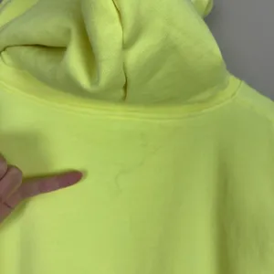Teddy Fresh Hoodie Womens XL Highlighter‎ Neon Yellow Cropped 100% Cotton Beaded thumbnail 11