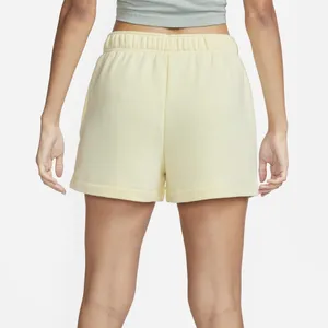Nike Sportswear Club Fleece Women's Mid-Rise Shorts Cream Small thumbnail 2