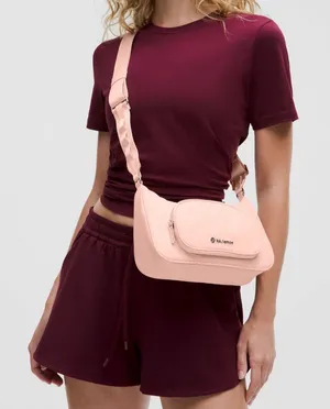 NWT lululemon Crossbody‎ Bag with Nano Pouch 2L in Flush Pink thumbnail 1