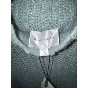 NWT Line and Dot mock neck sweater, size small, blue thumbnail 4