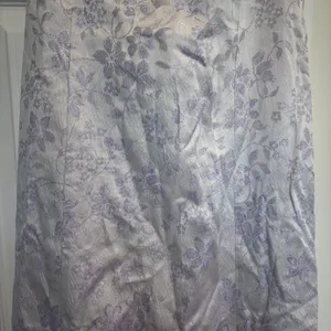 Masquerade Vintage Y2K Lace Up Back Purple Metallic Formal Wedding Prom Mermaid Dress 13/14 thumbnail 3