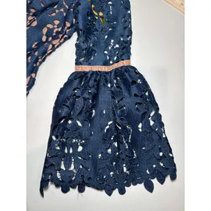 Alexia Admor NWT Navy Lace Off Shoulder Dress 10 Bell Sleeve Cocktail thumbnail 5