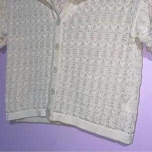 Princess Polly Elizondo Set Womens Size XS Cream Crochet Knit Wide Leg Resort thumbnail 9