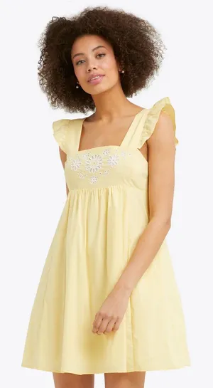 Draper James Embroidered Maddie Babydoll Dress thumbnail 1
