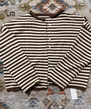 striped cardigan thumbnail 1