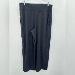 Athleta‎ Women’s Venice High Rise Wide Leg Cargo Pant Black Size XL thumbnail 3