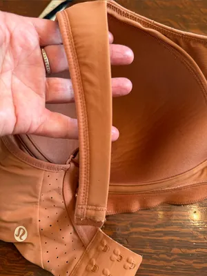lululemon athletica rust orange Wireless Support Bra size 34E high impact thumbnail 9