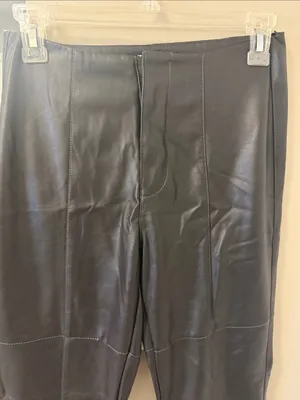 $99 NWOT Tiger Mist amalia faux leather pleather black pants, small thumbnail 5
