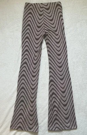Urban Outfitters ˚₊‧꒰ა flared brown swirl patterned leggings ໒꒱ ‧₊˚ thumbnail 2