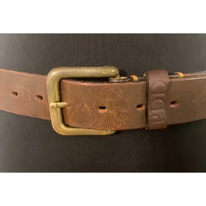Pampeano Dulce Argentine Leather Woven Belt Pink Navy Cream Brown XL 38"-44" thumbnail 9