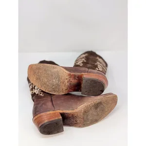 Toro Moro Womens Western Boots Brown Leather Floral Square Cowgirl Rodeo US 4.5 thumbnail 8