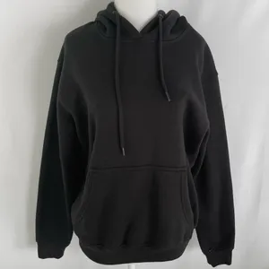 Pretty Little Thing Solid Black Relaxed Fit Hoodie Sweatshirt Size Small thumbnail 3