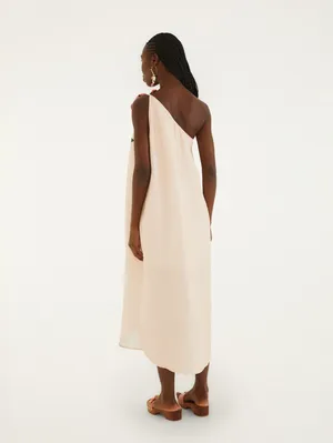 NWT Farm Rio pink garden terrace 3d one-shoulder maxi dress Size Small thumbnail 7