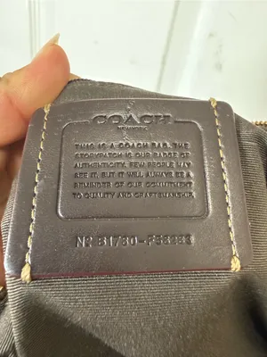 Coach Khaki/Brown Signature Canvas Shoulder Bag /Crossbody bag thumbnail 9